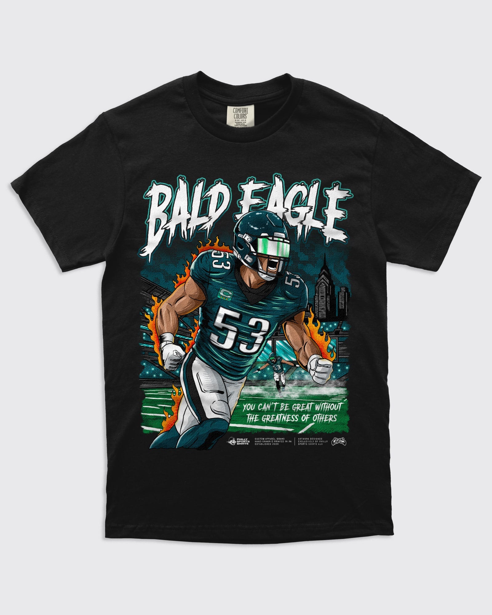 philadelphia eagles gear Zack Baun Bald Eagle Shirt