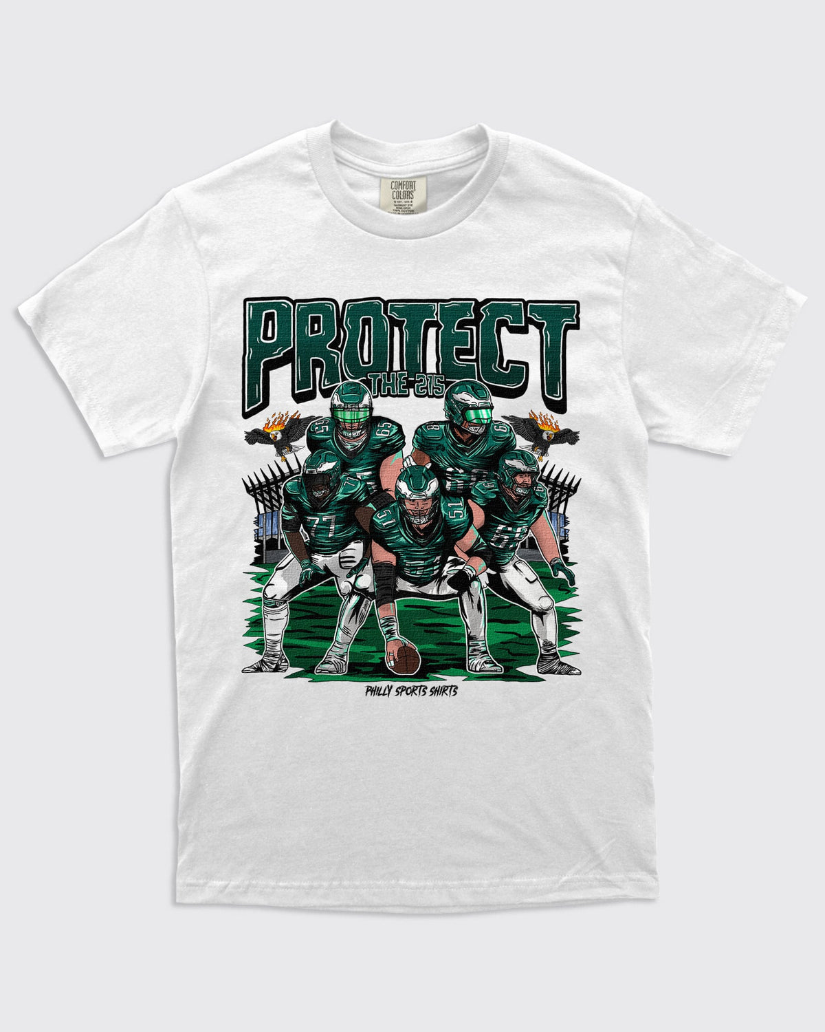 Protect The 215 Shirt Eagles Offensive Line Philly Sports Shirts