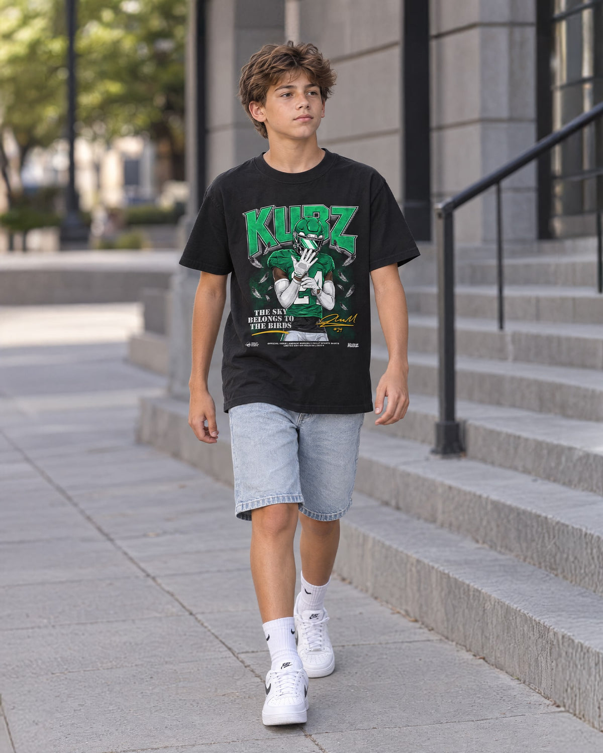 Kids Andrew Mukuba Shirt Modeled
