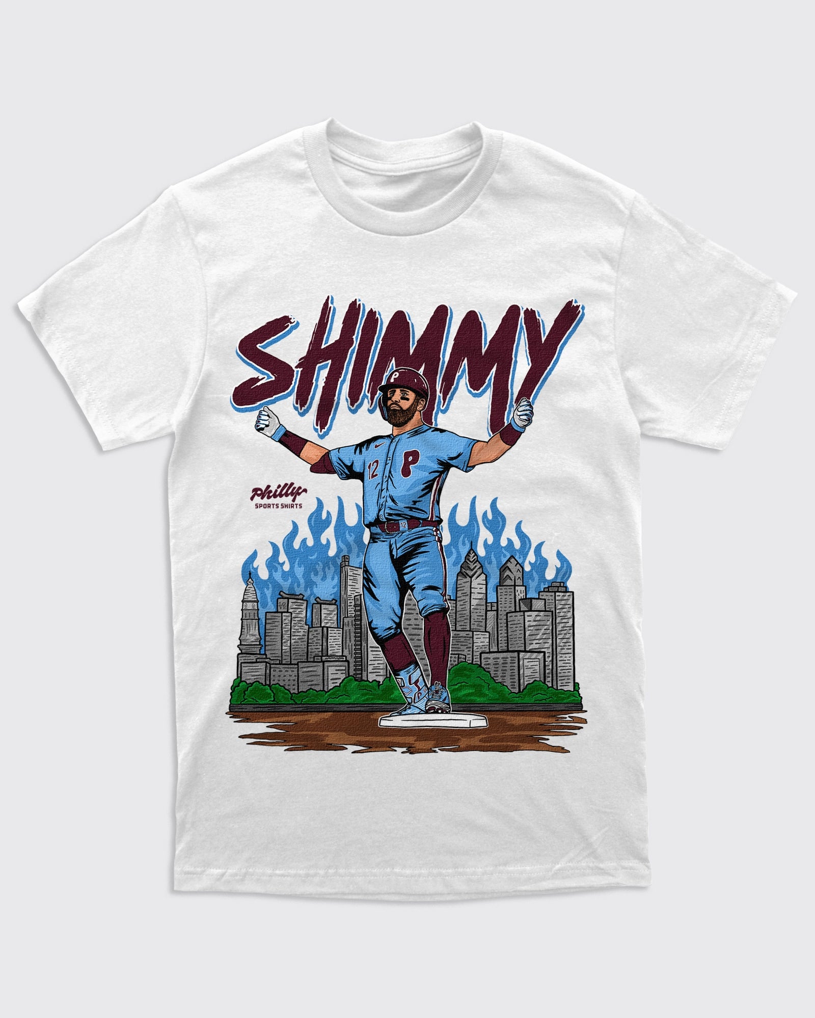 Phillies South Philly Shimmy Shirt - White