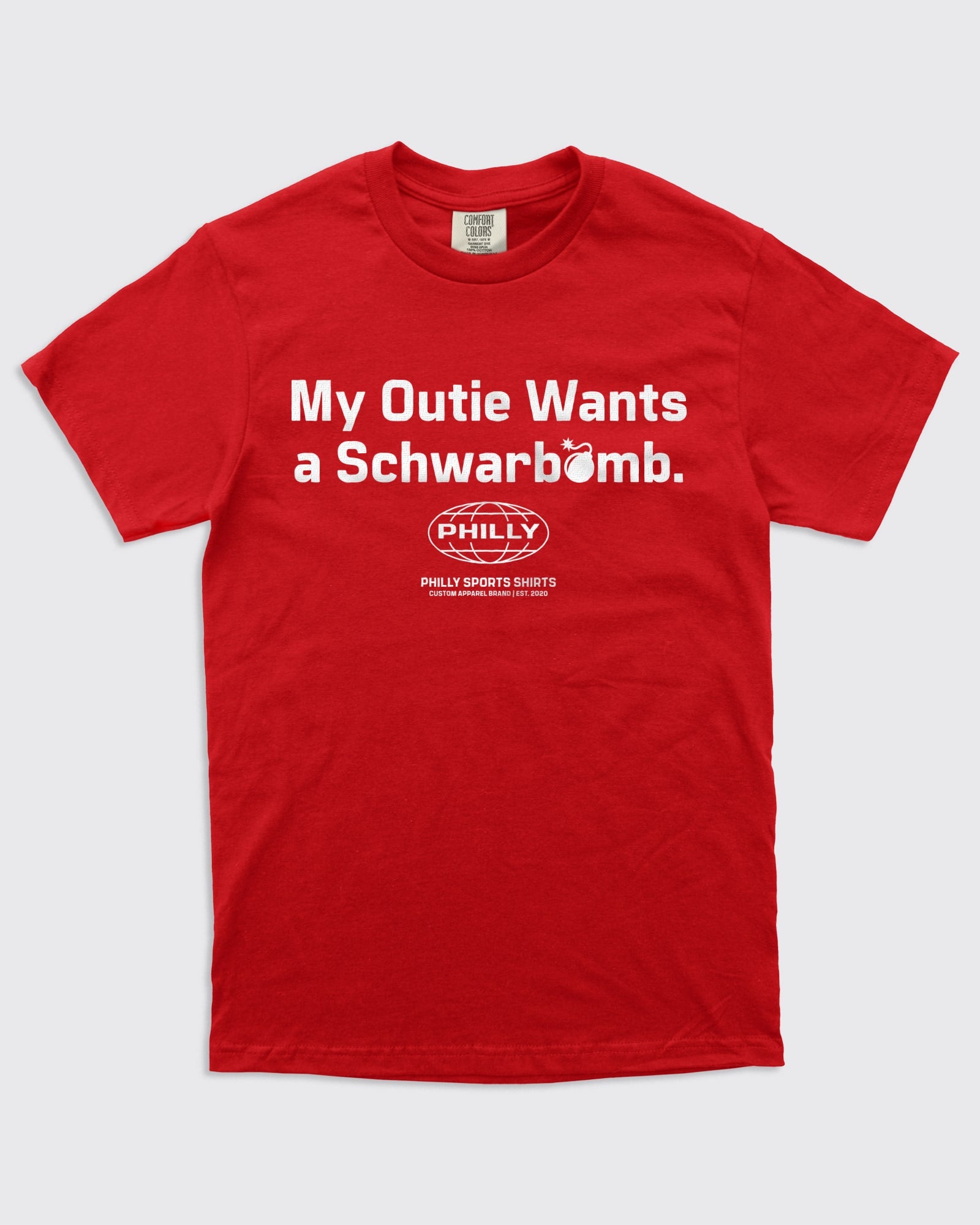 Phillies My Outie Wants a Schwarbomb Shirt Red