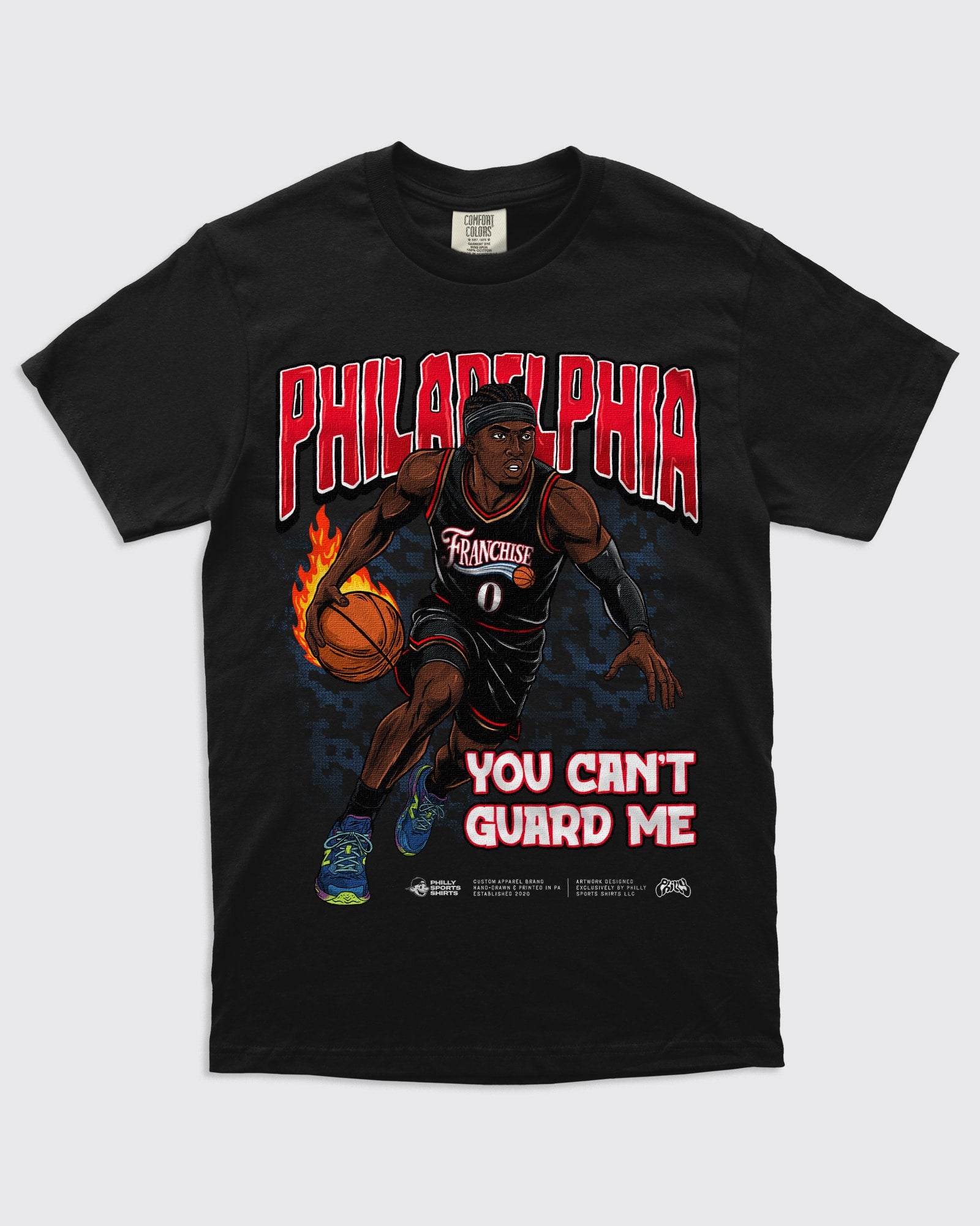Tyrese Maxey Sixers Shirt - Can't Guard Me Shirt