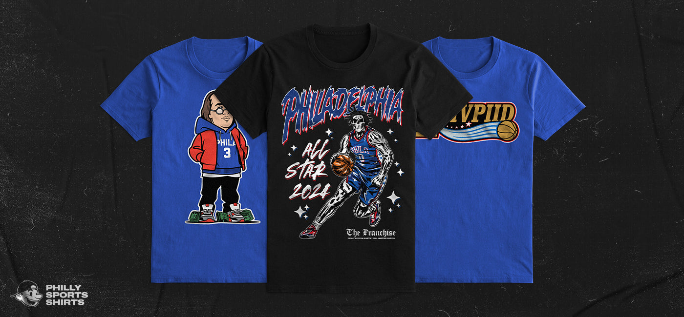 Philadelphia 76ers Apparel & Gear - Philly Sports Shirts