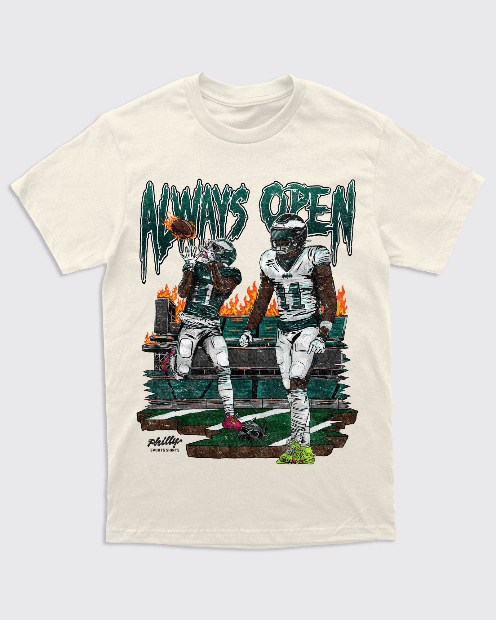 Always Open AJ Brown Eagles Shirt Philly Sports Shirts