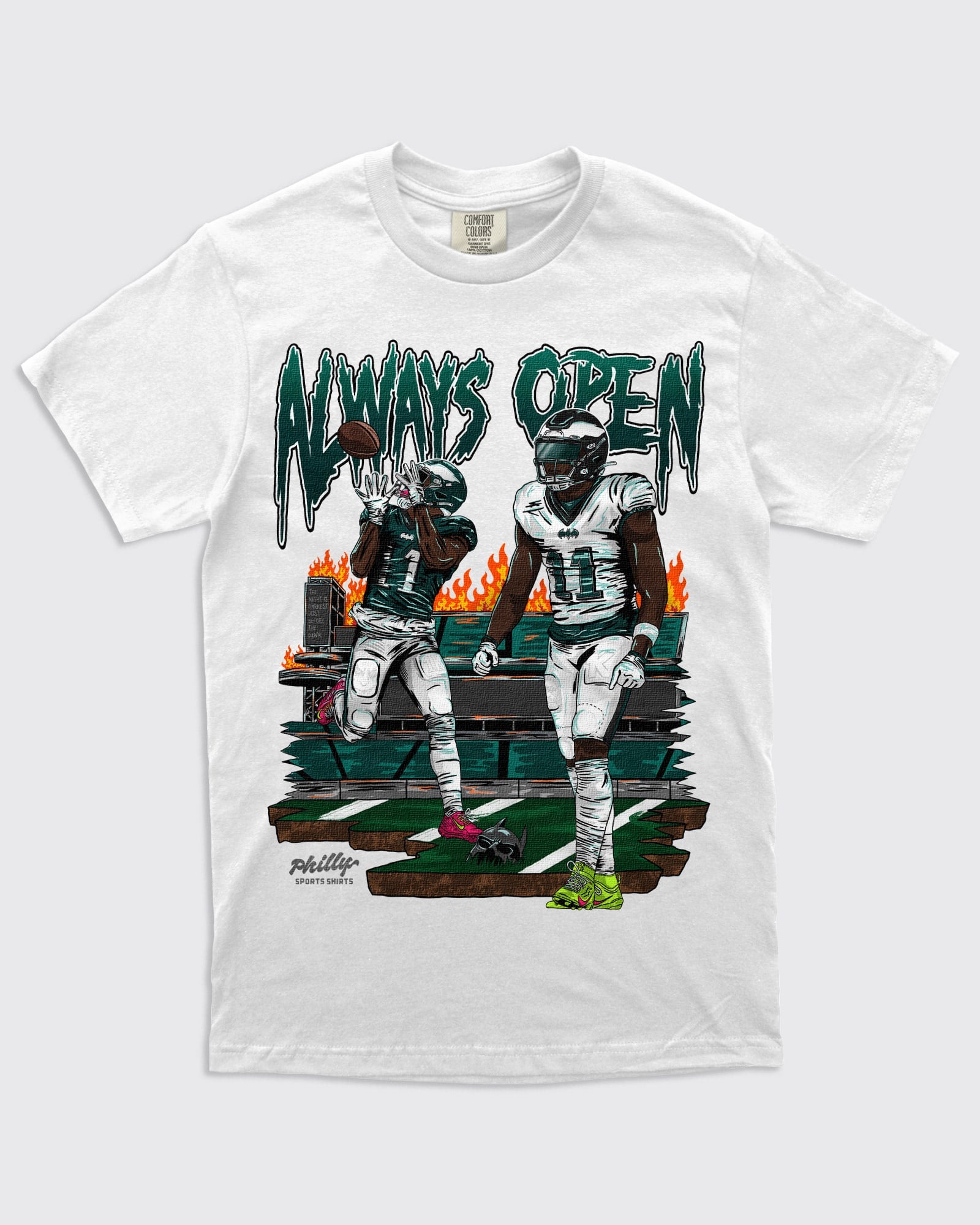 Eagles Always Open AJ Brown Shirt in White