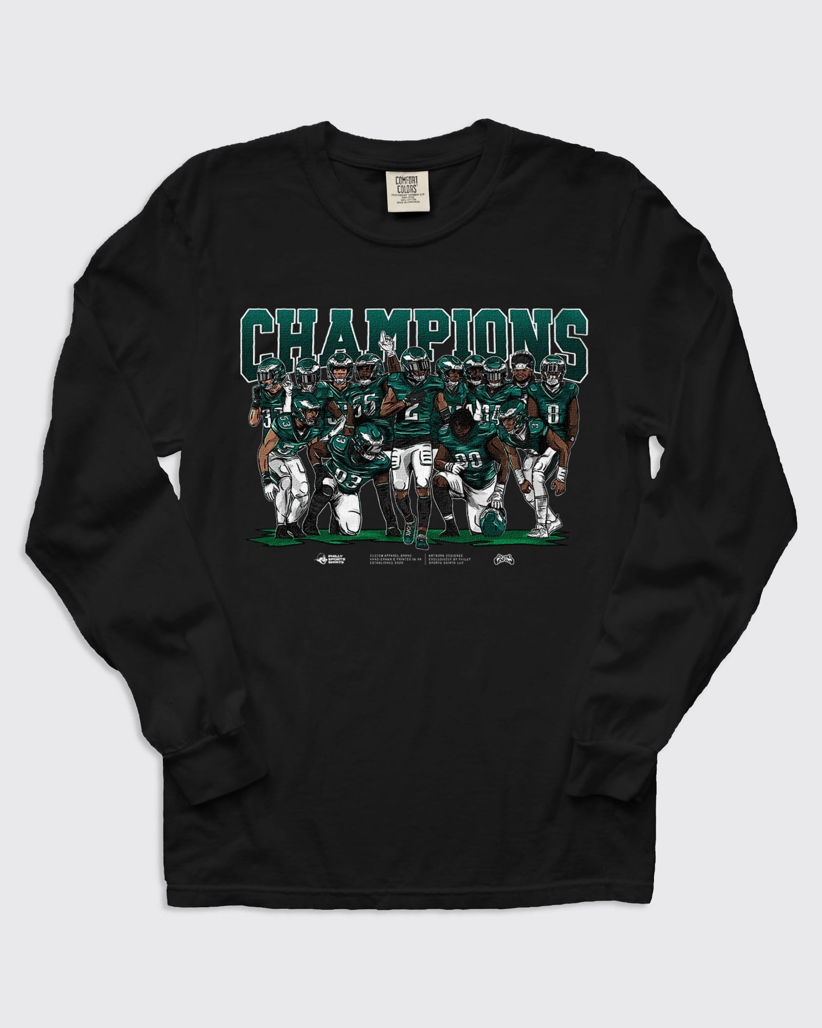 Defense Wins Championships Eagles Long Sleeve Shirt