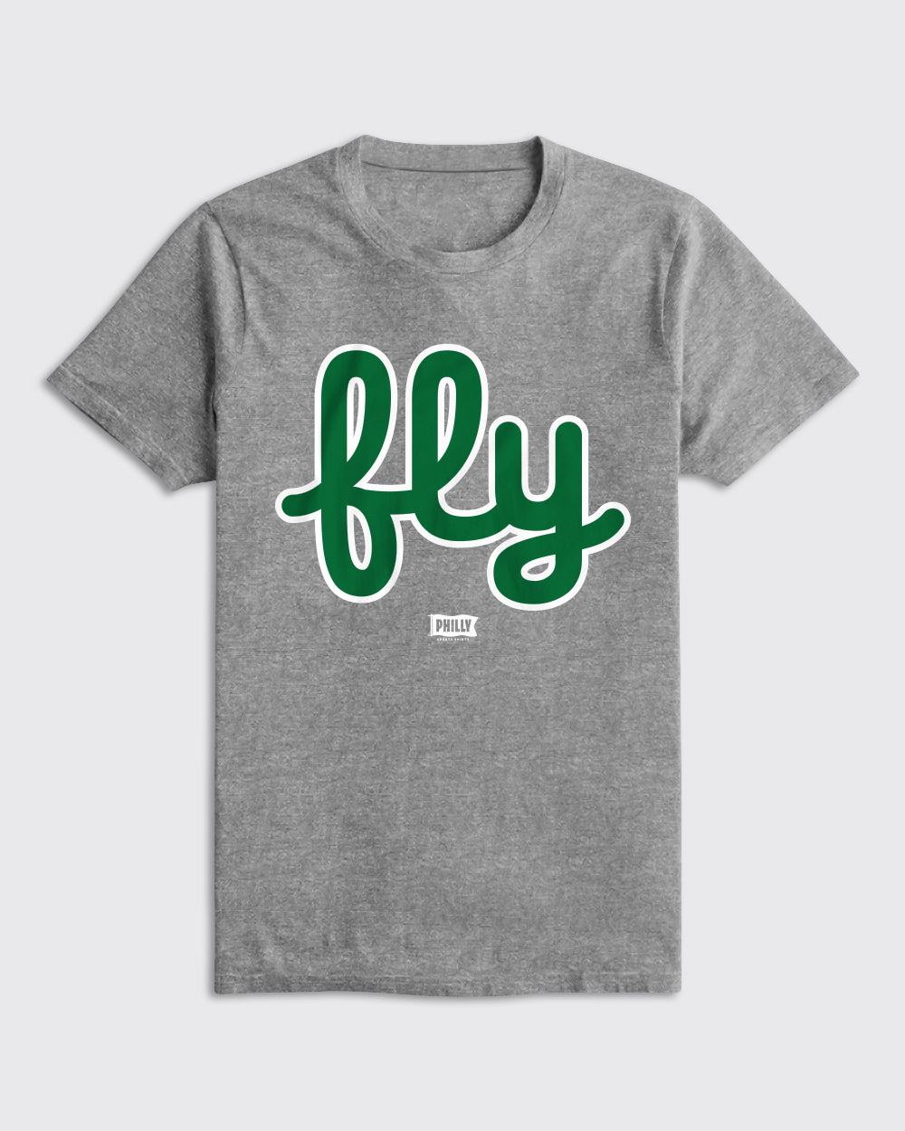 Philadelphia Eagles-Eagles Fly Shirt-Athletic Heather-Philly Sports Shirts