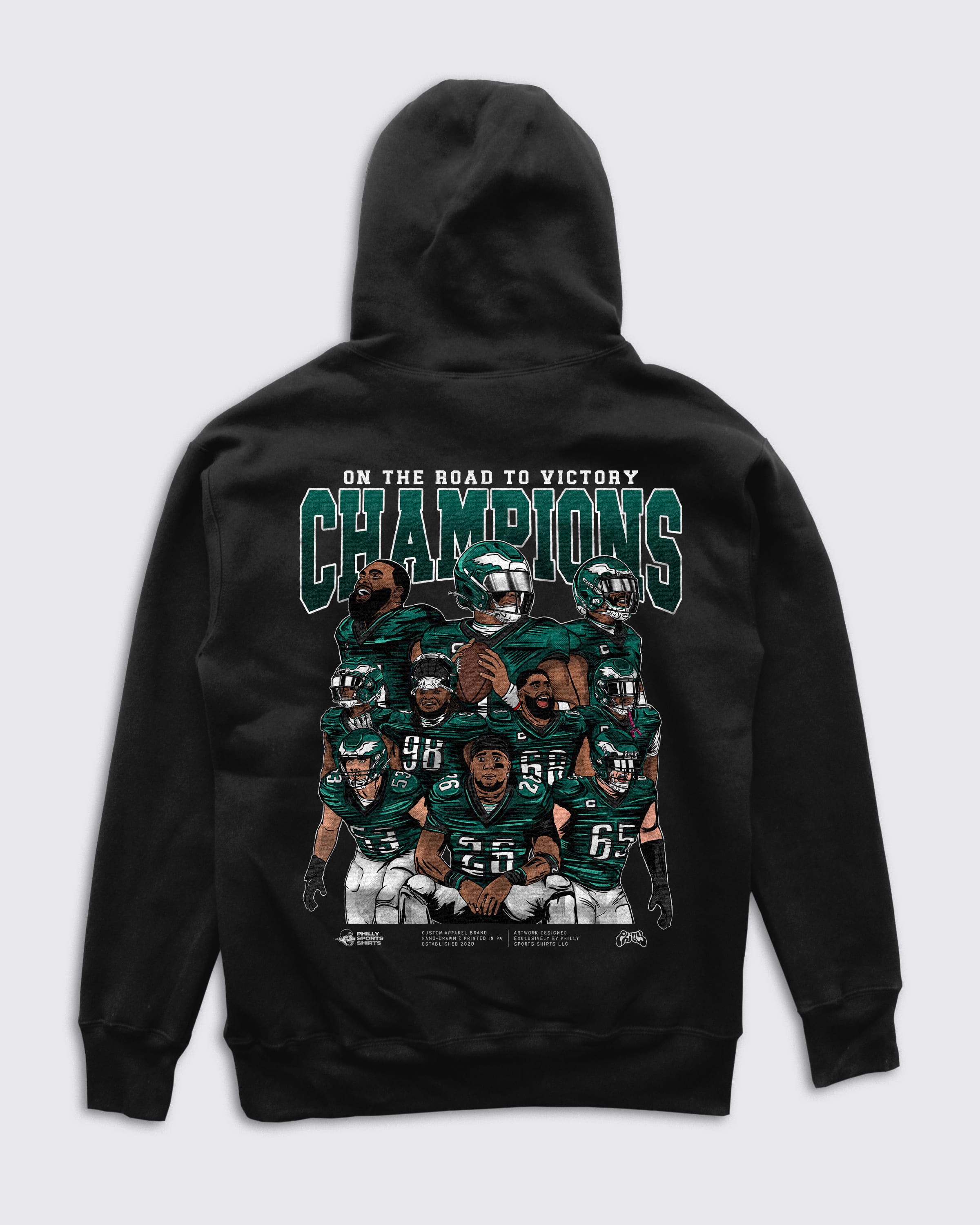 Eagles Championship Hoodie Back in Black