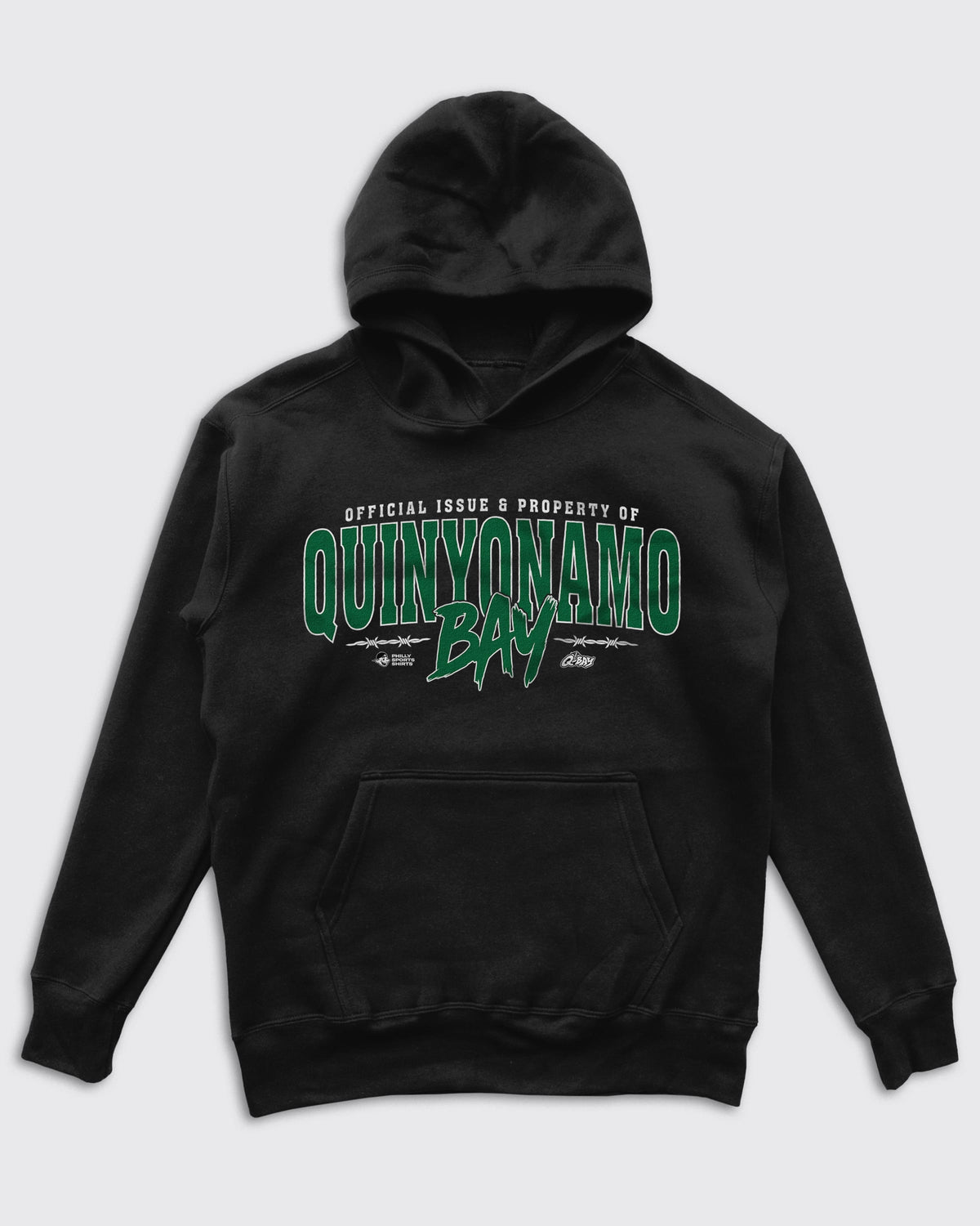 Quinyonamo Bay Hoodie -Philly Sports Shirts Front