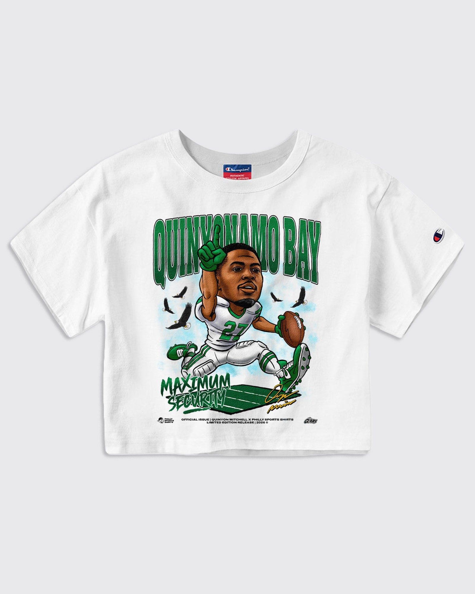 Women's Quinyonamo Bay Crop T-Shirt in White