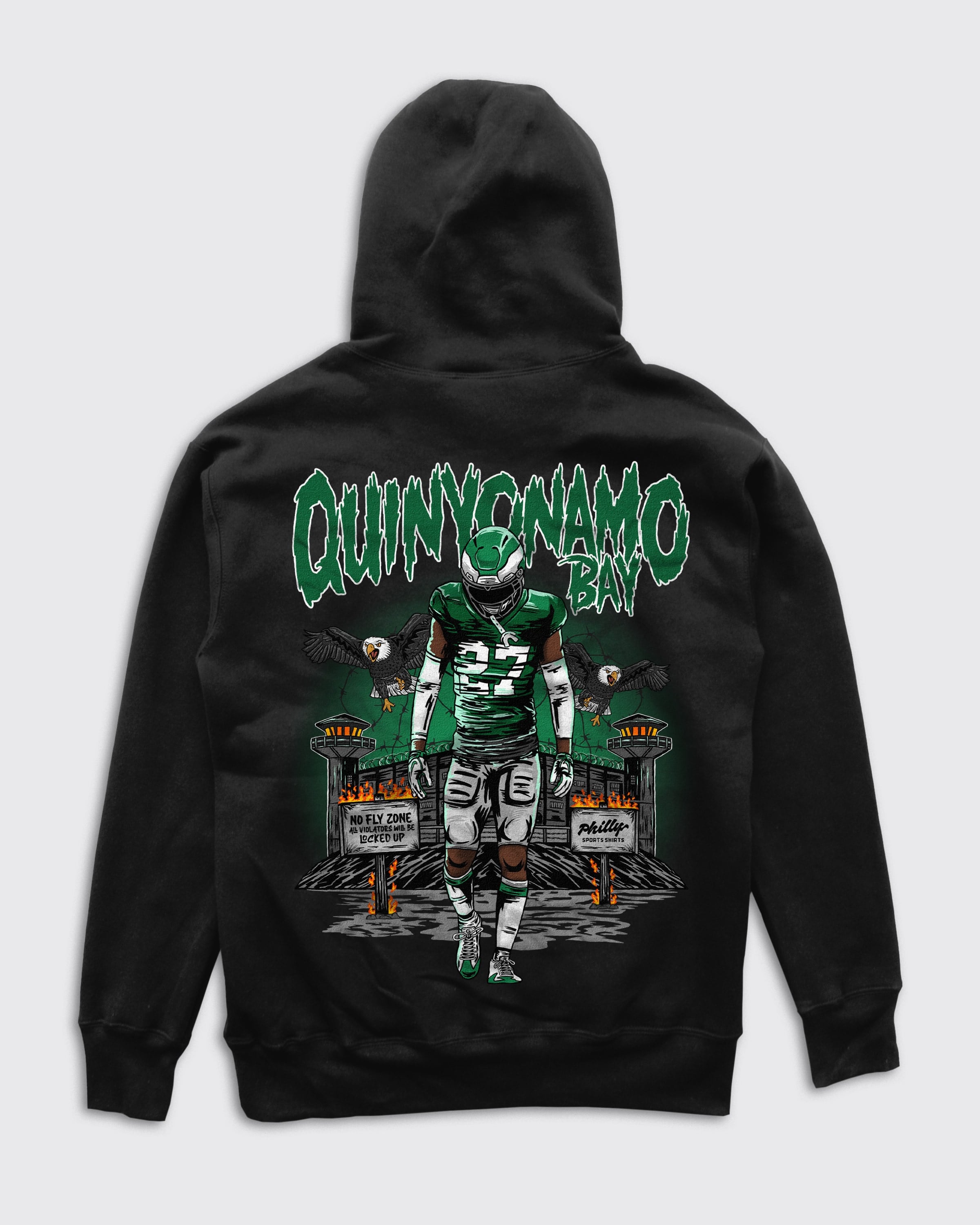 Eagles Quinyonamo Bay Hoodie Back