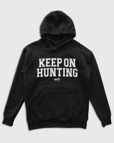 Keep On Hunting Hoodie Reed Blankenship Front View