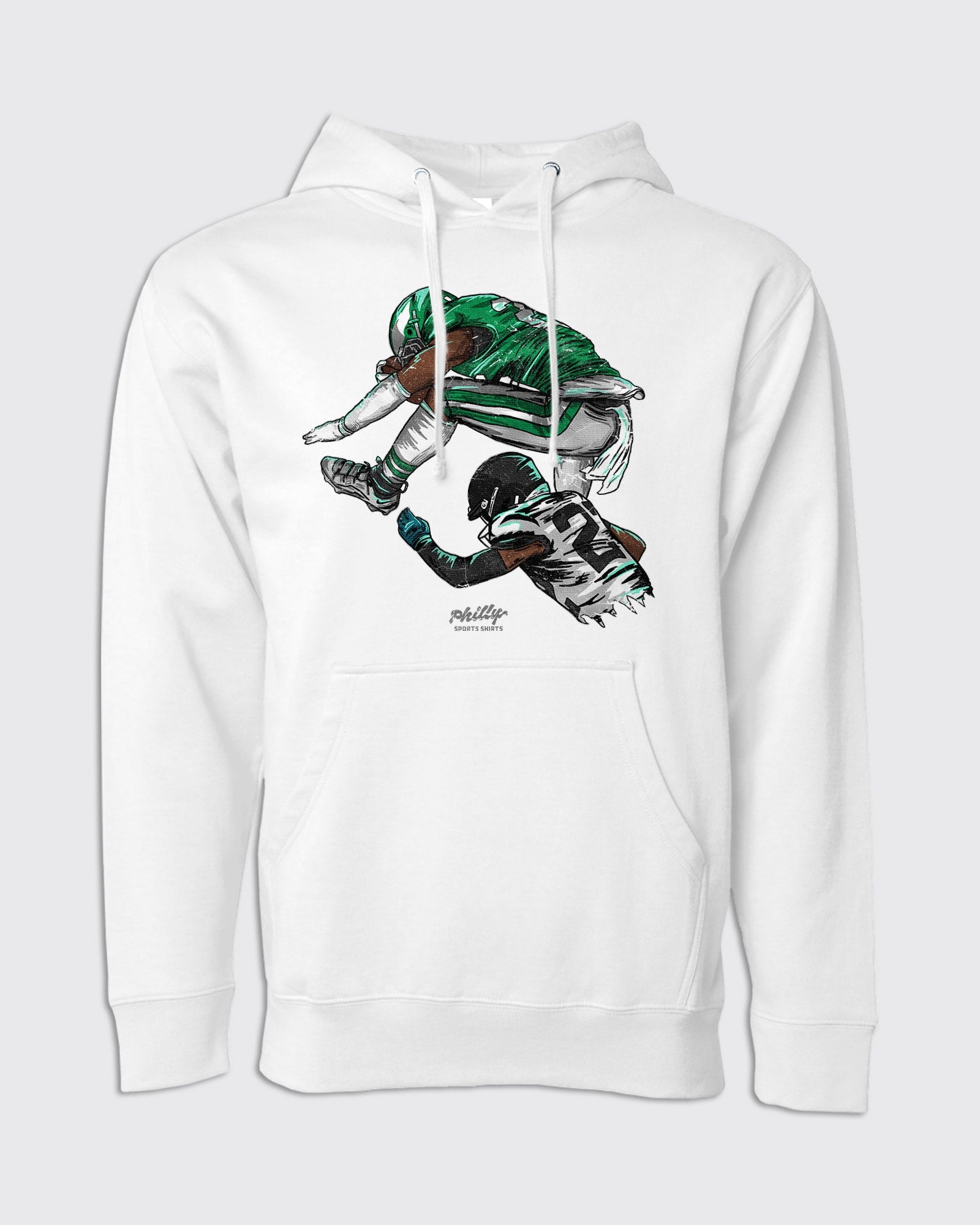 Saquon Barkley Reverse Hurdle Hoodie in White