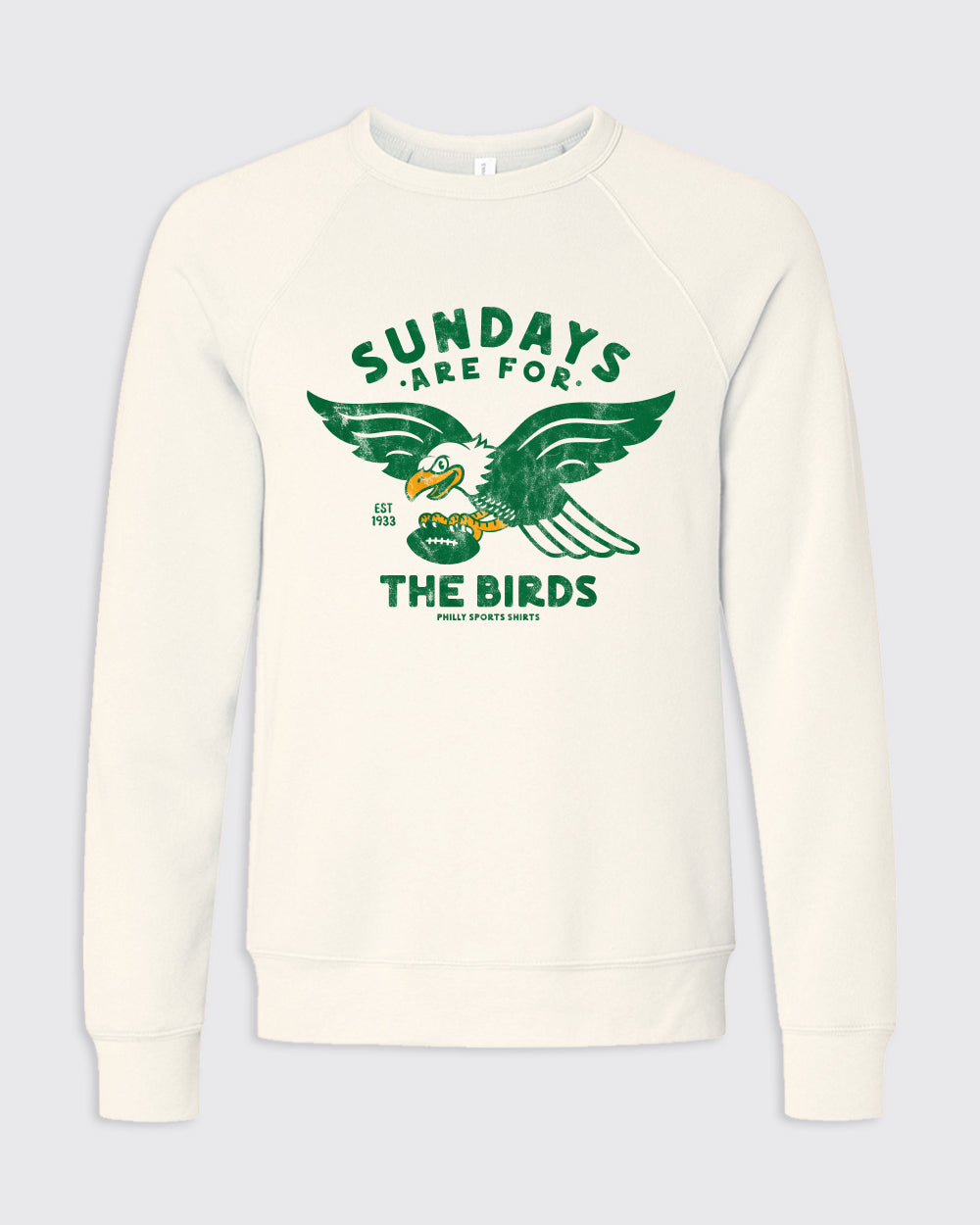 Sundays Are For The Birds Vintage Crewneck - Crewnecks, Eagles - Philly Sports Shirts