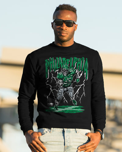 The Veteran Skelly Heavyweight Crewneck Sweatshirt - Closed, Crewnecks, Limited Edition - Philly Sports Shirts