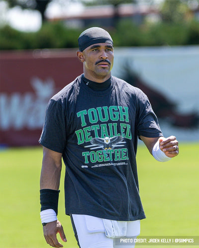 Jalen Hurts Wearing Tough Detailed Together Shirt by Philly Sports Shirts