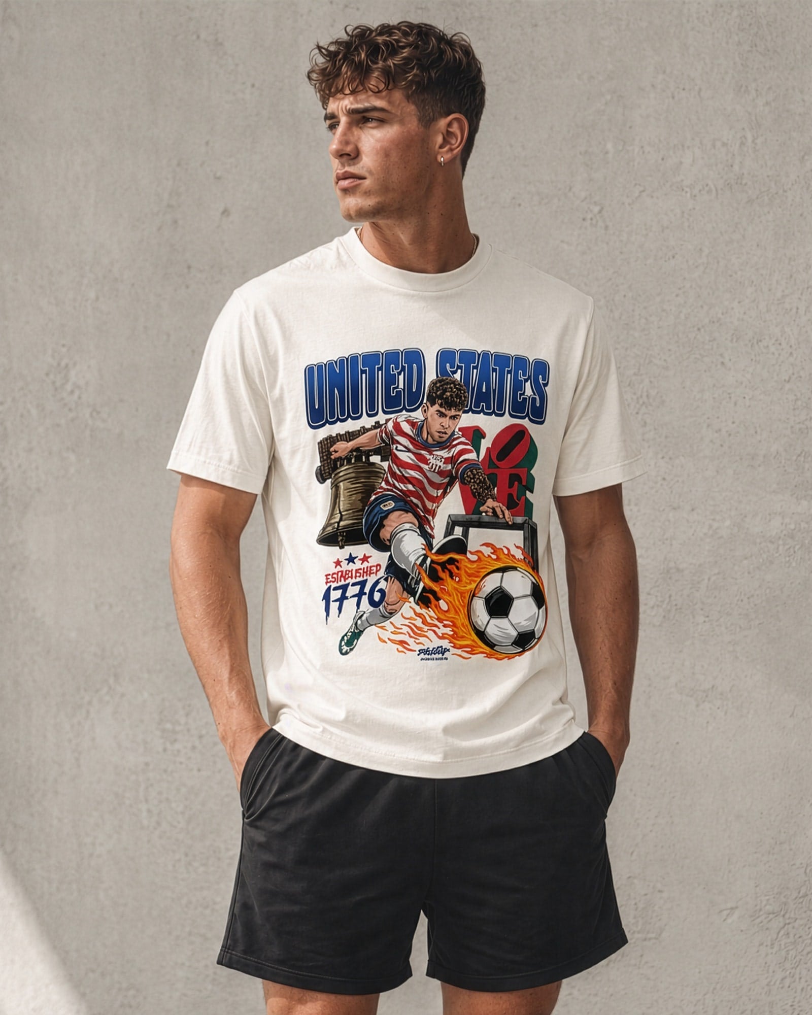 Established 1776 Shirt Modeled