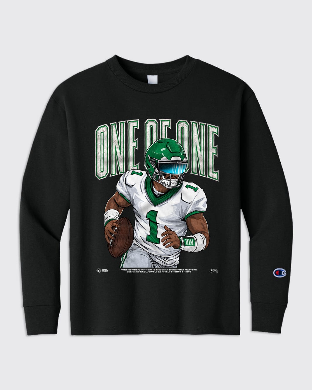 Kids One Of One Jalen Hurts Long Sleeve 
Shirt