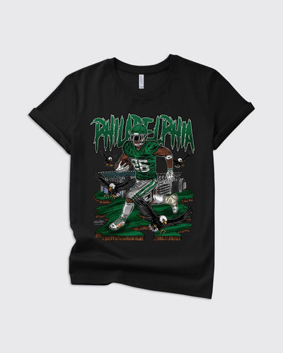 Kids Run It Up Saquon Barkley Shirt in black by Philly Sports Shirts