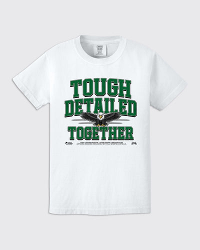 Tough Detailed Together Eagles T-Shirt in White