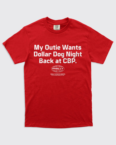My Outie Wants Dollar Dog Night Back at CBP-Red