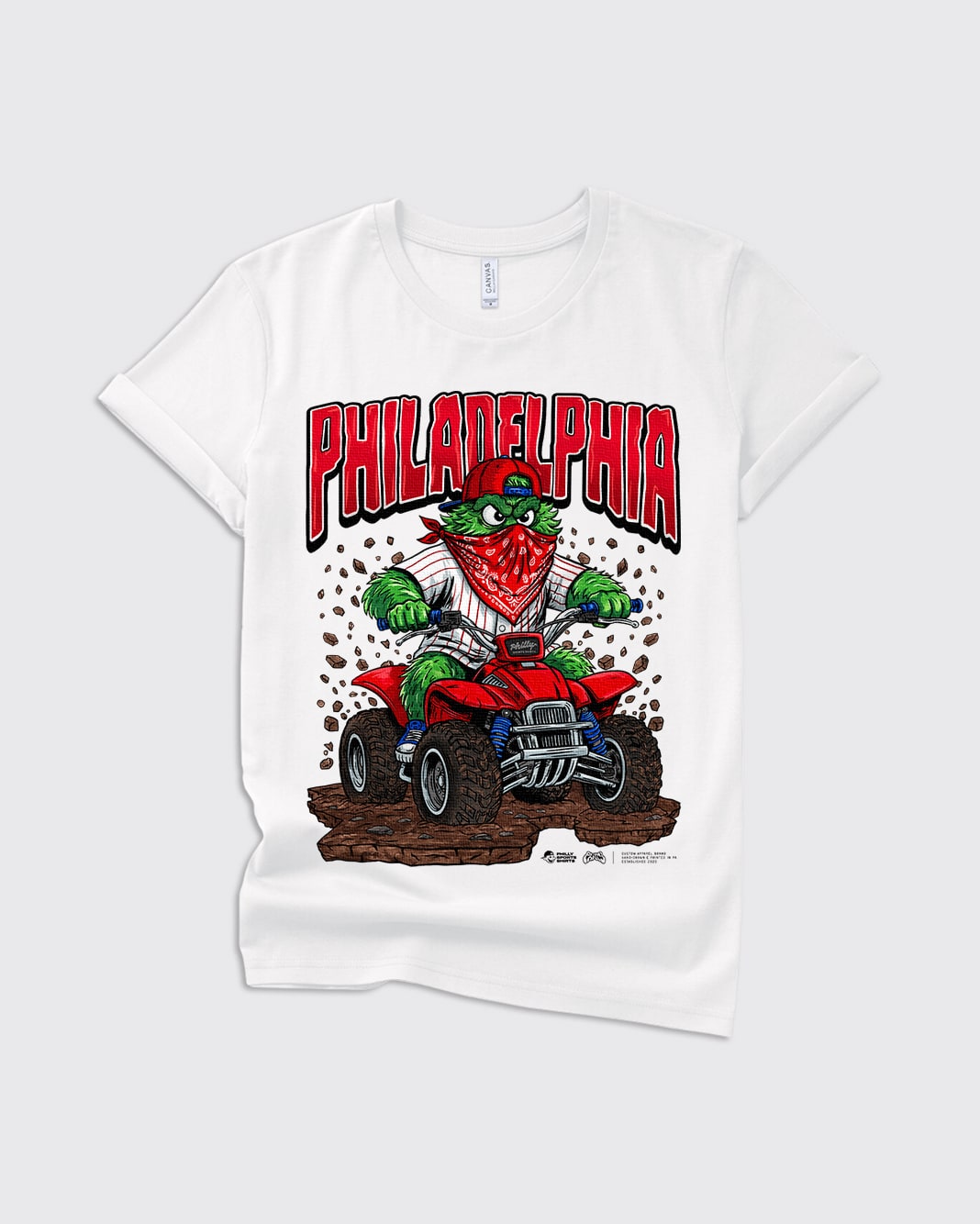 Kids Philly Phanatic Born To Ride Shirt in
Natural
