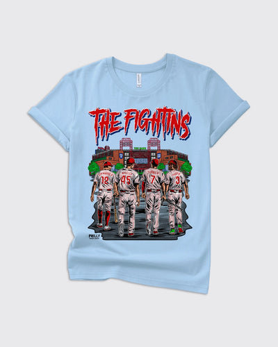 Kids Defend the Bank Phillies Shirt Baby Blue