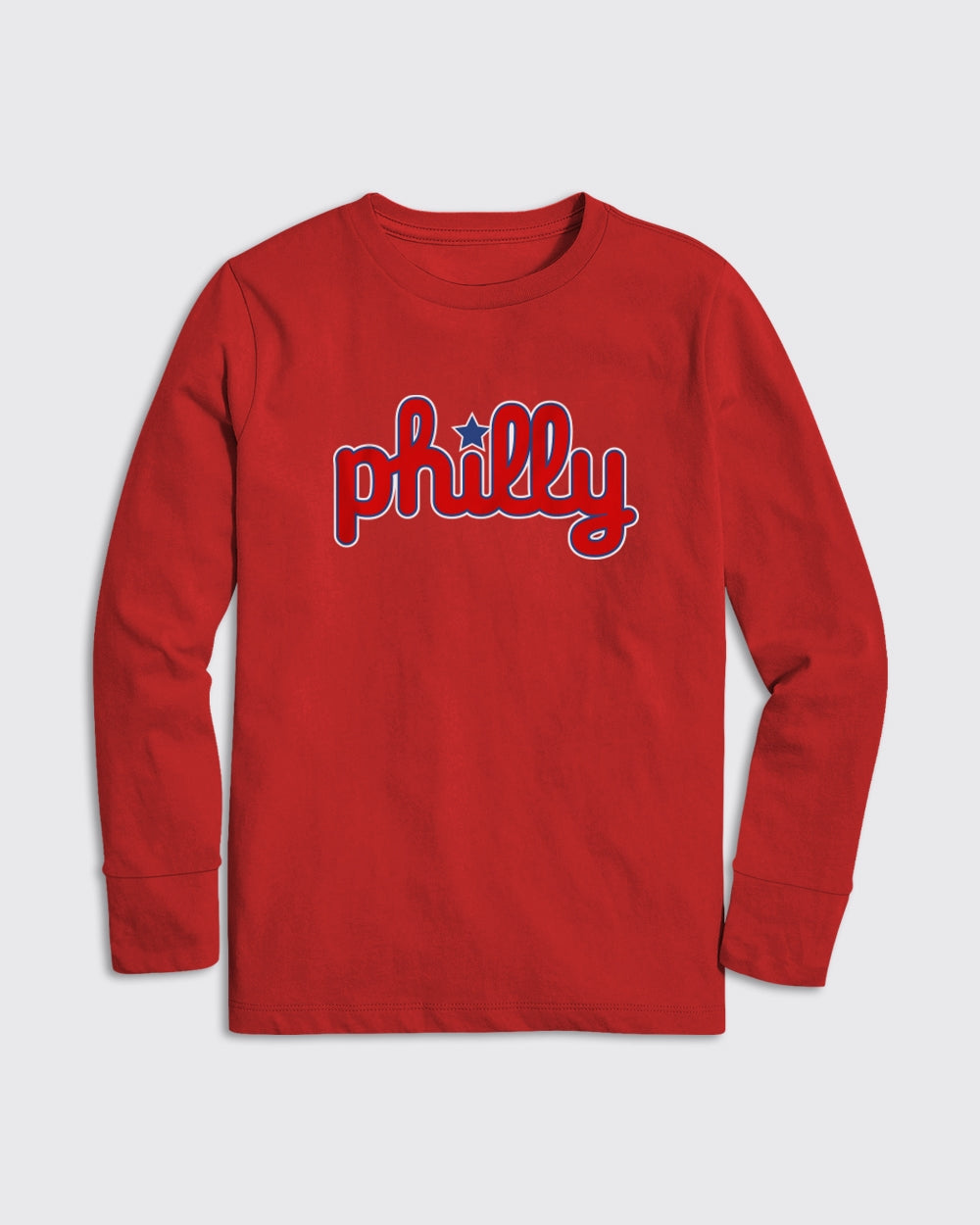 Kids Legendary Script Long Sleeve - Kids, Long Sleeve, Phillies - Philly Sports Shirts
