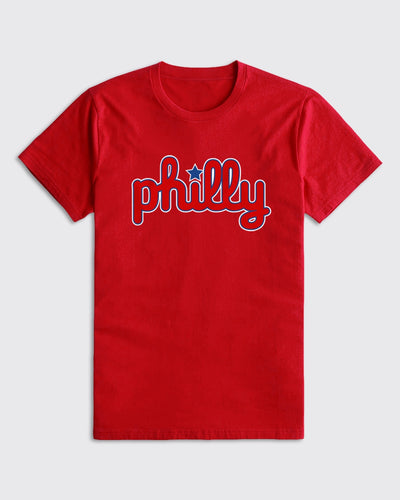 Philly Legendary Script Shirt - Phillies, T-Shirts - Philly Sports Shirts