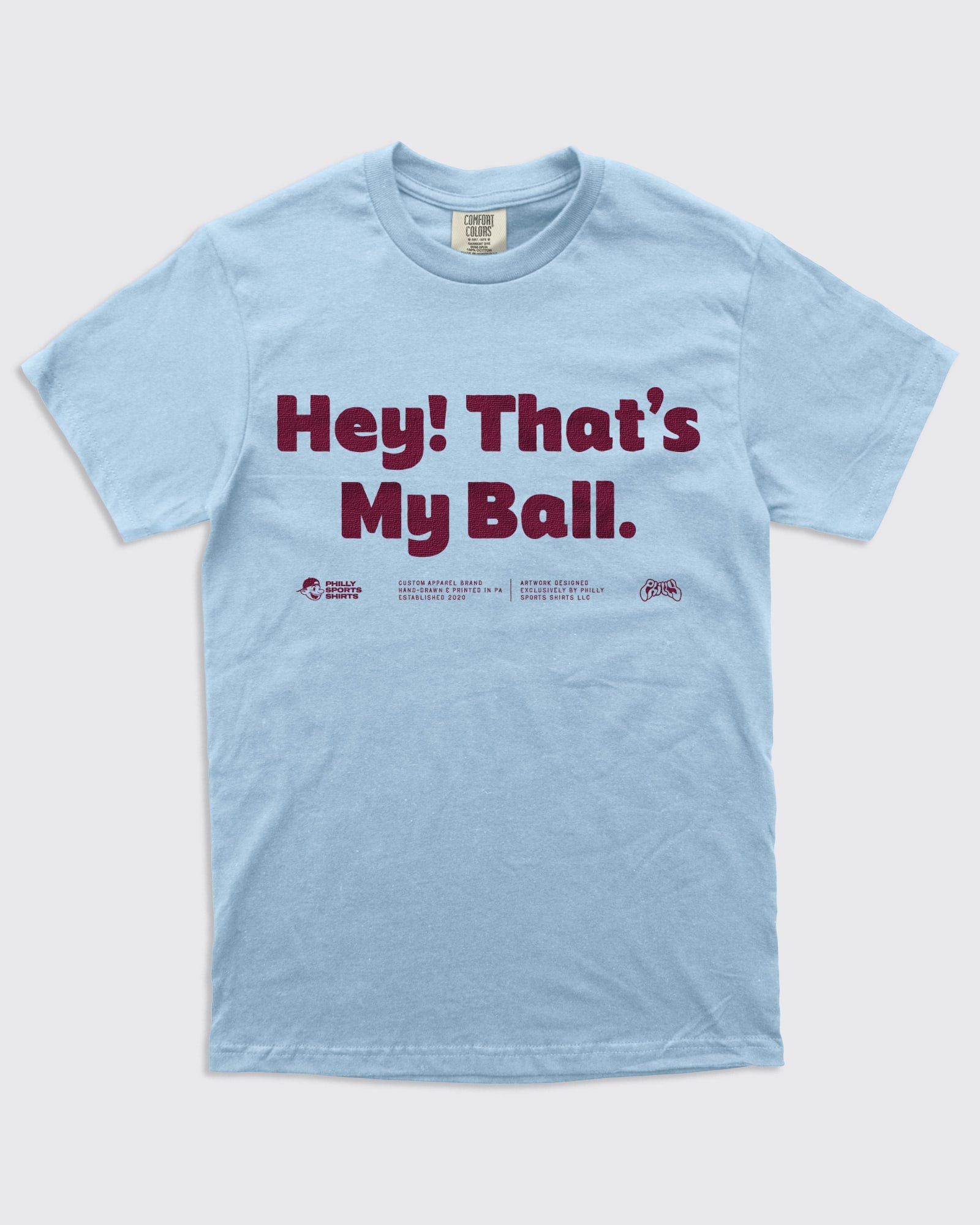 Harrison Bader Hey That's My Ball Shirt in Baby Blue
