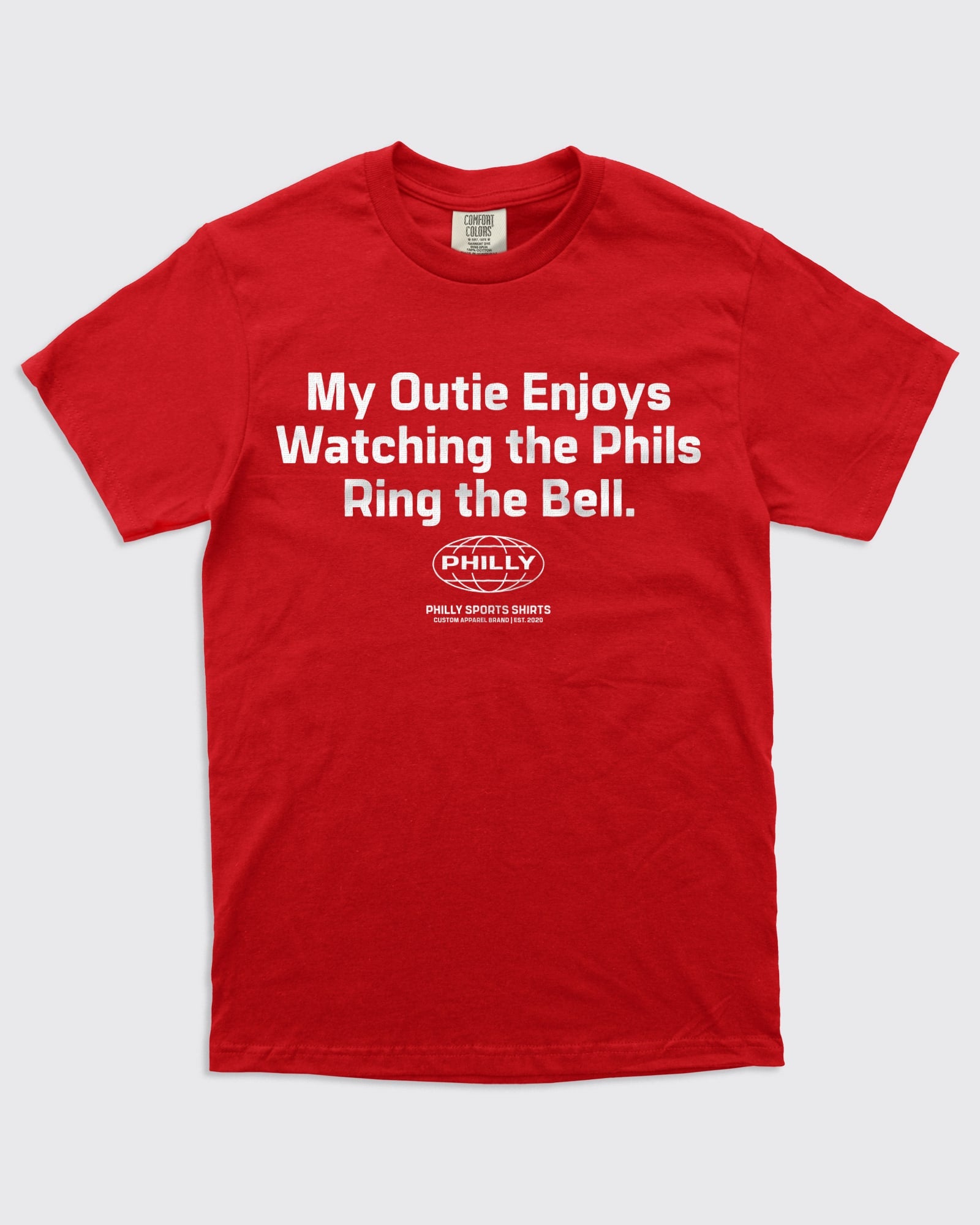 Phillies-Severance Shirt My Outie Enjoys Watching the Phils-Red