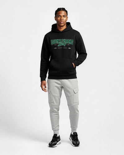 Model Wearing Quinyonamo Bay Hoodie