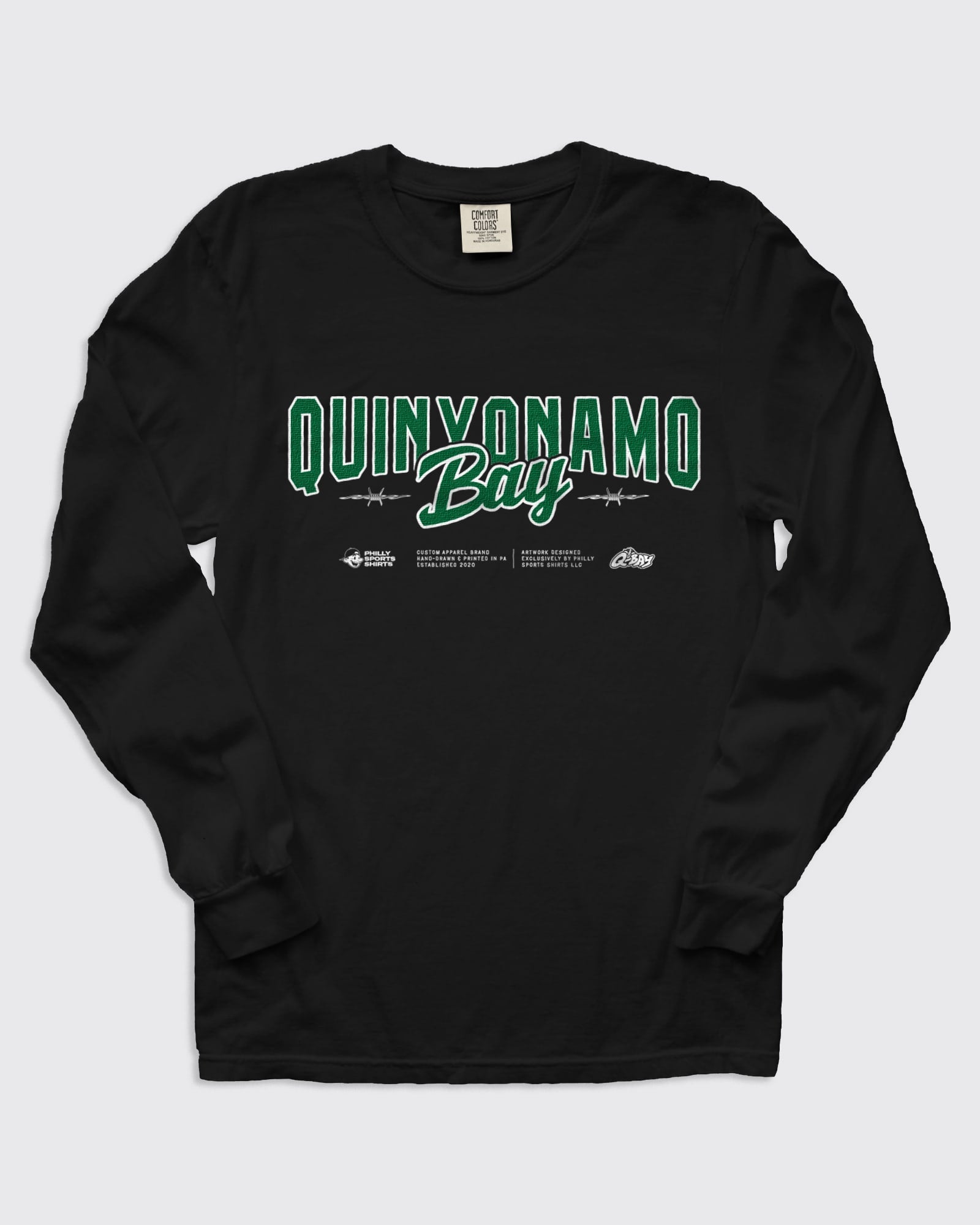 Quinyonamo Bay Part 2 Lockup Long Sleeve Black