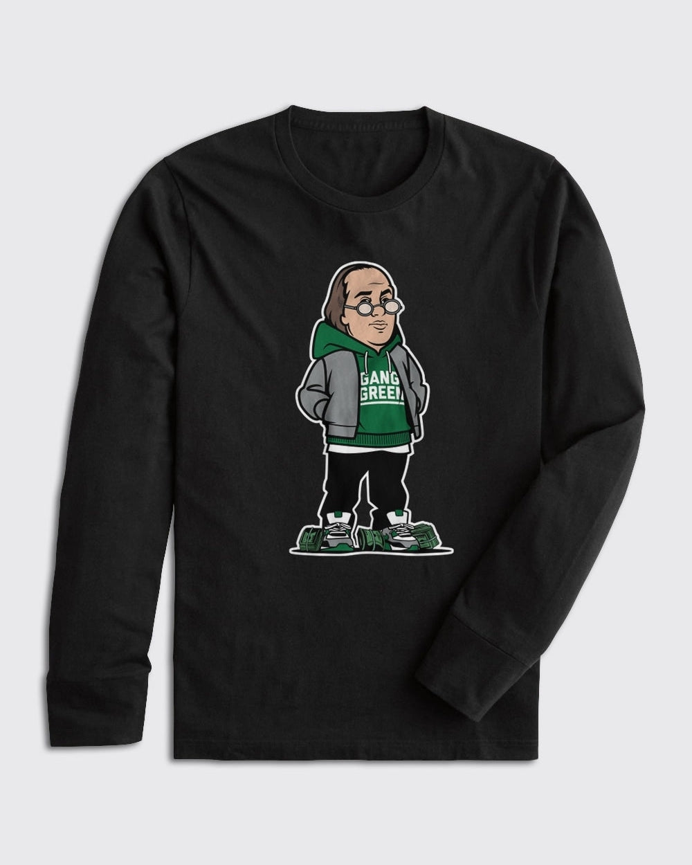 Ben Franklin Eagles Long Sleeve - Eagles, Long Sleeve - Philly Sports Shirts
