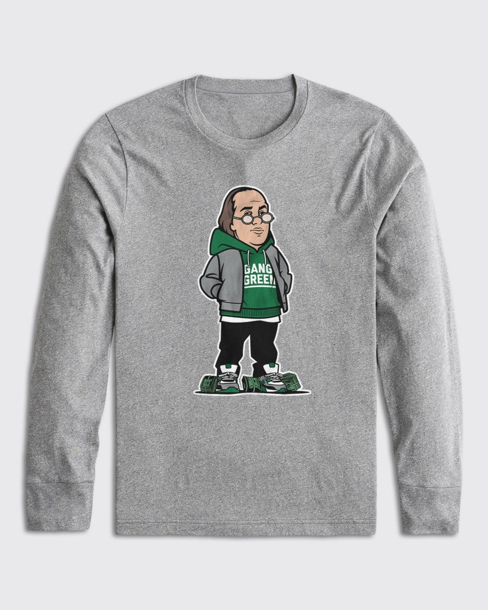 Ben Franklin Eagles Long Sleeve - Eagles, Long Sleeve - Philly Sports Shirts
