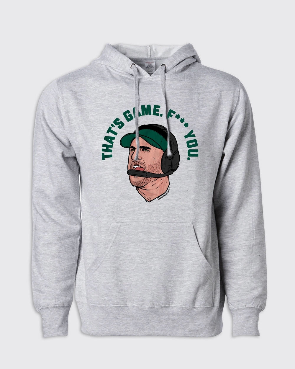 Philadelphia Eagles-That's Game Hoodie-Grey Heather-Philly Sports Shirts