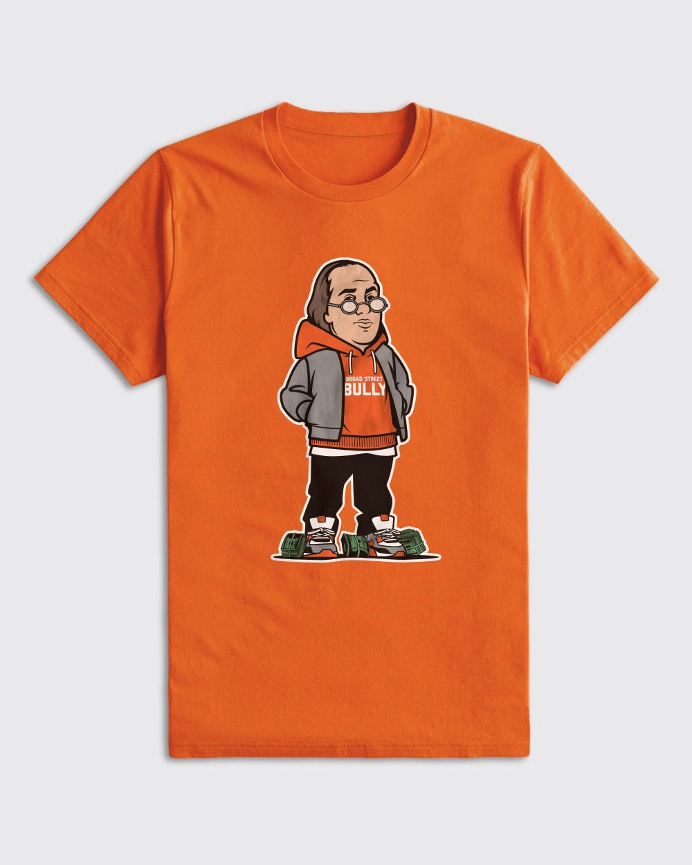 Philly Sports Shirts Ben Franklin Flyers Shirt Orange / L