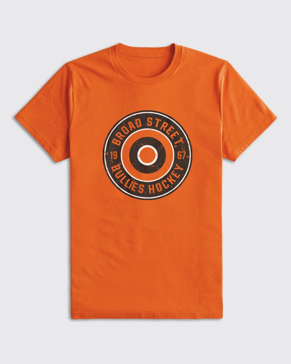 Philadelphia Flyers-Broad Street Bullies Hockey Shirt-Orange-Philly Sports Shirts