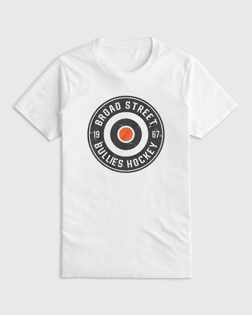 Philadelphia Flyers-Broad Street Bullies Hockey Shirt-White-Philly Sports Shirts