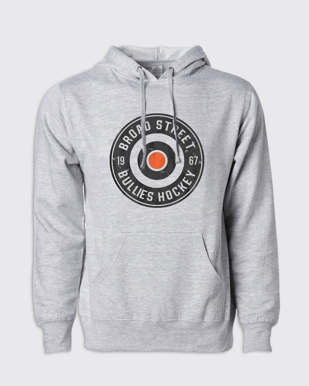 Philadelphia Flyers-Broad Street Bullies Hockey Hoodie-Grey Heather-Philly Sports Shirts