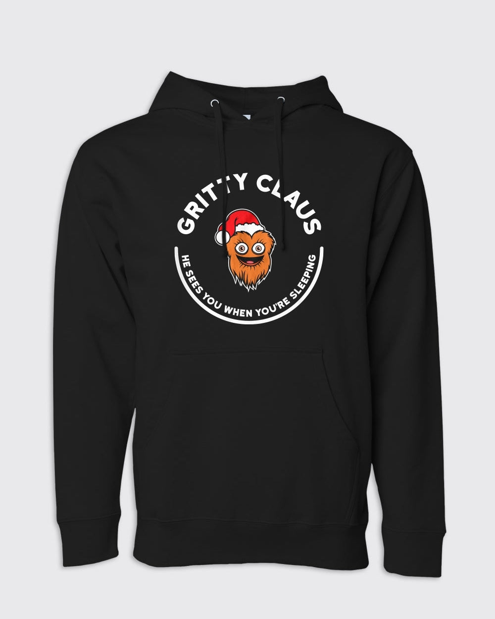 Gritty Claus Hoodie - Flyers, Hoodies - Philly Sports Shirts