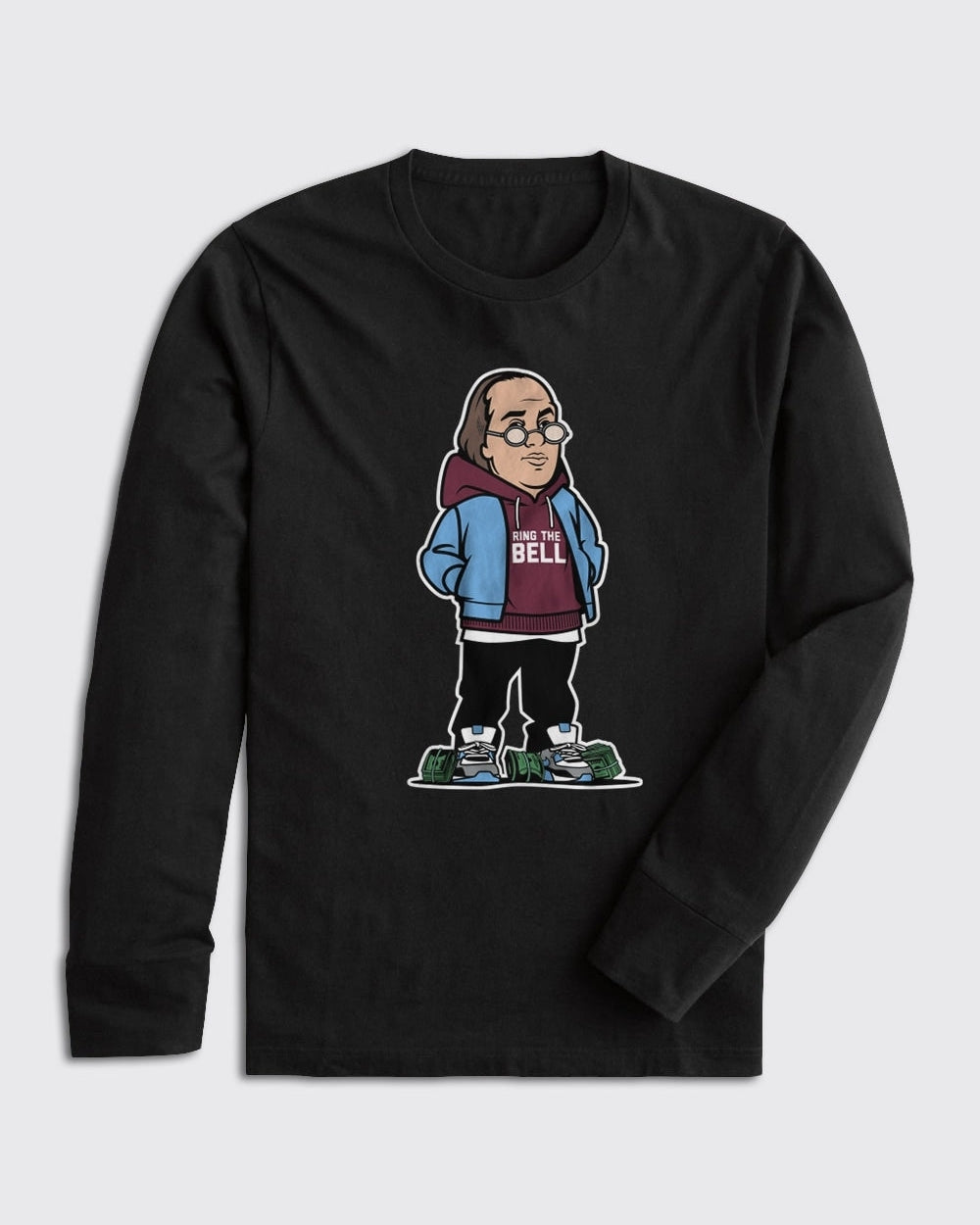 Ben Franklin Phils Long Sleeve - Long Sleeve, Phillies - Philly Sports Shirts