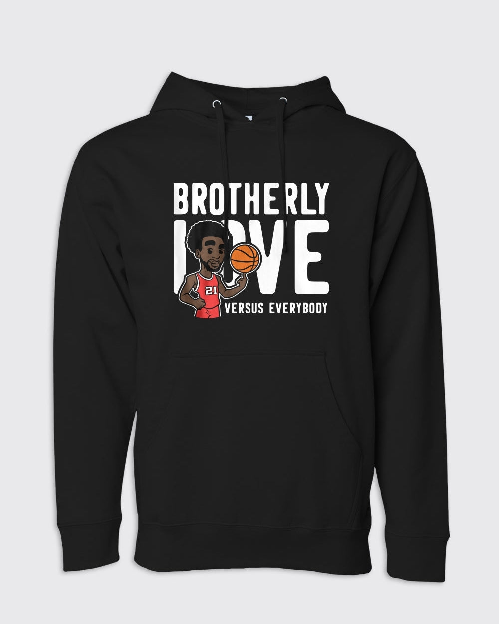 Brotherly Love Vs Everybody Hoodie - 76ers, Hoodies - Philly Sports Shirts