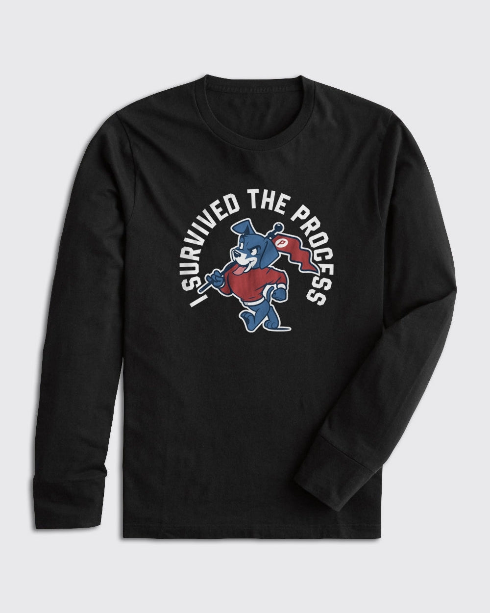 I Survived The Process Long Sleeve - 76ers, Long Sleeve - Philly Sports Shirts