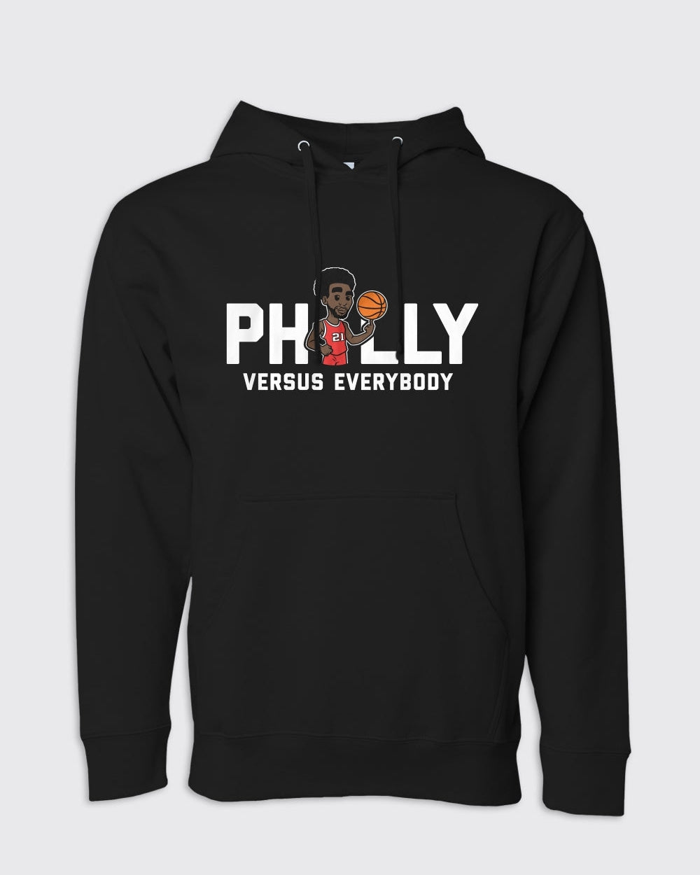 Embiid Philly vs Everybody Hoodie-Philly Sports Shirts