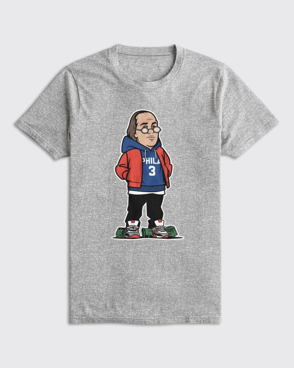 Ben Franklin Sixers Shirt - 76ers, T-Shirts - Philly Sports Shirts